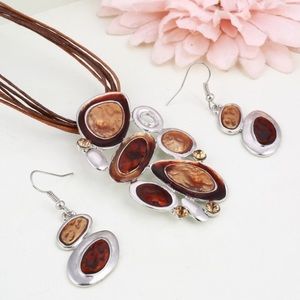 Geometric jewelry set